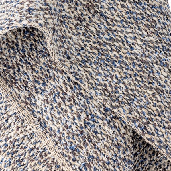 Prašno modra odeja iz mešanice lana 130x160 cm Ocean – Bloomingville-image-2