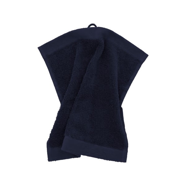 Temno modra frotirna bombažna brisača 30x30 cm Comfort – Södahl-image-3