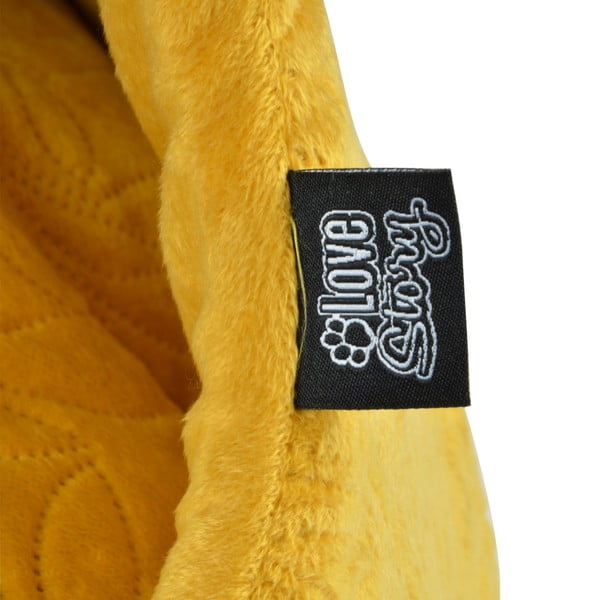 Gorčično rumen kokon za mačke ø 50 cm – Love Story-image-2