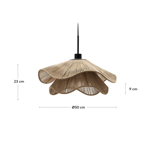 Senčilo v naravni barvi ø 50 cm Pontos – Kave Home-image-4