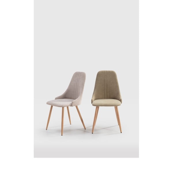 Svetlo zeleni jedilni stoli v kompletu 4 ks Seul – Marckeric-image-1