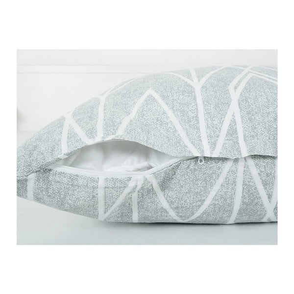 Siva enojna posteljnina iz krepa 140x200 cm Gray Stripes – B.E.S.-image-2