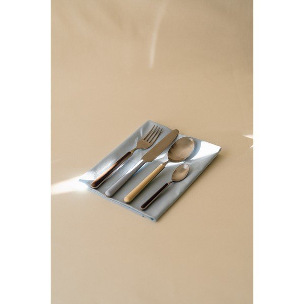 Rjav/v srebrni barvi pribor 4 ks iz nerjavečega jekla za 1 osebo Noli – noo.ma-image-1