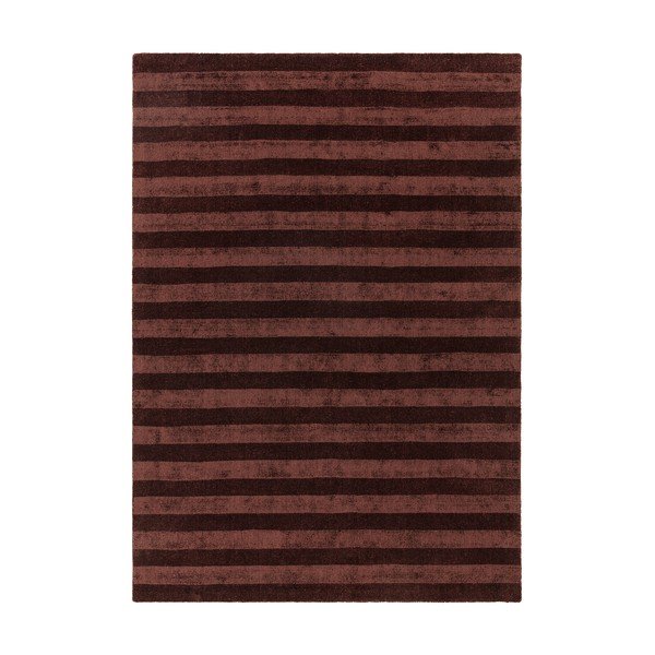 Bordo rdeča ročno tkana preproga iz recikliranih vlaken 160x230 cm Connor – MADE