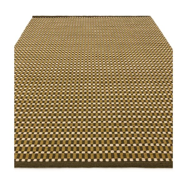 Kaki zelena ročno tkana preproga iz mešanice volne 200x290 cm Ember – MADE-image-4