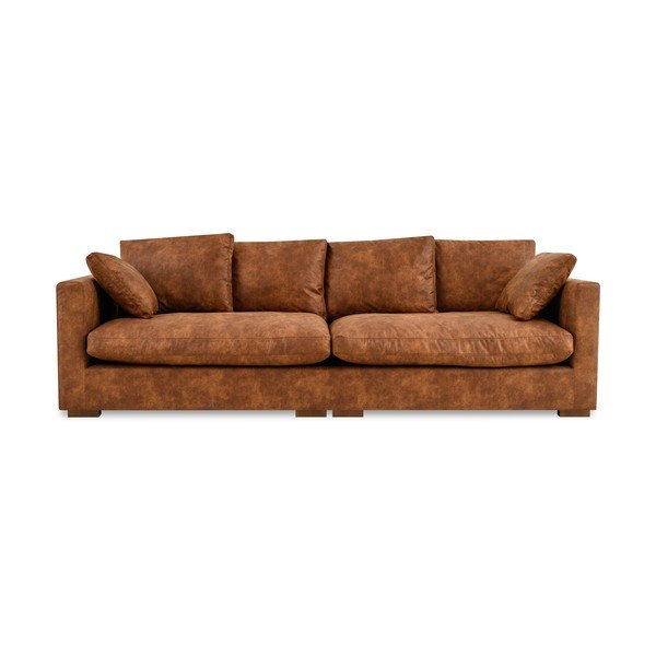 Sedežna garnitura v konjak rjavi barvi 266 cm Comfy – Scandic