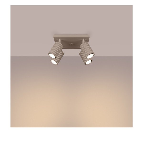 Sivorjavo kovinsko točkovno svetilo ø 6,5 cm Gleam – Sollux-image-1