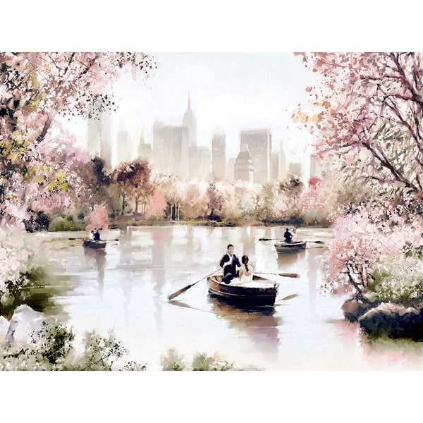 Slika Styler Canvas Romantic Lake, 85 x 113 cm