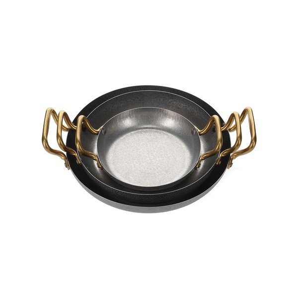 Servirni kovinski krožnik v srebrni barvi ø 24 cm Serve – BonBistro-image-4