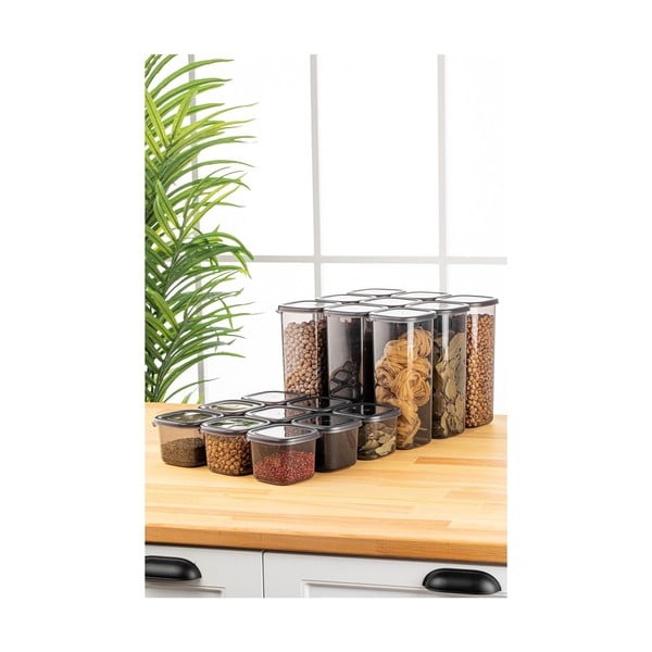 Posode za shranjevanje v kompletu 18 ks živil Fresco – Hermia-image-1