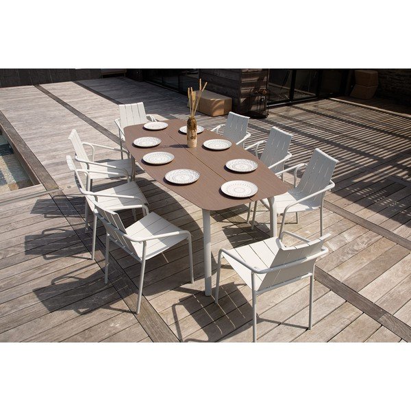 Aluminijasta vrtna miza 100x210 cm Fleole – Ezeis-image-1