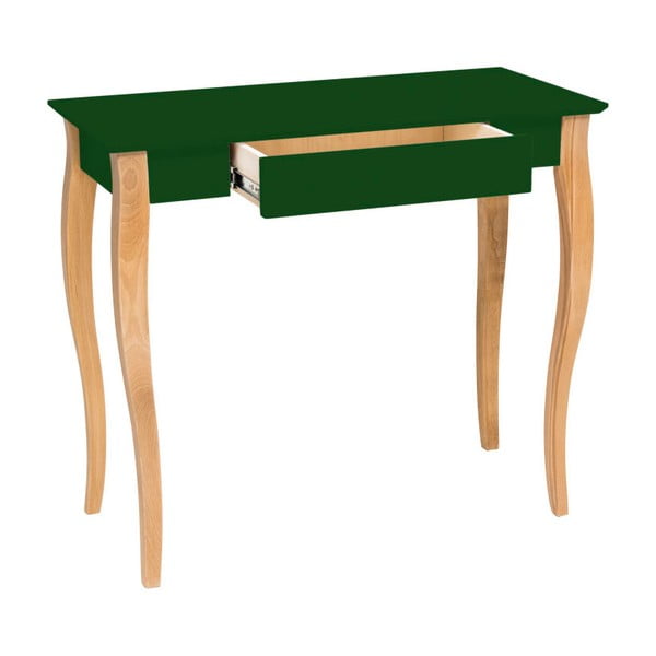 Temno zelena pisalna miza Ragaba Lillo, širina 85 cm