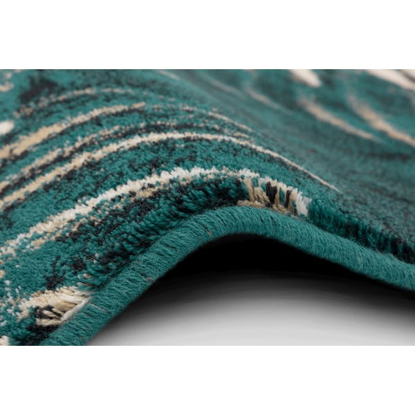 Modrozelena volnena preproga 200x300 cm Areca – Agnella-image-2