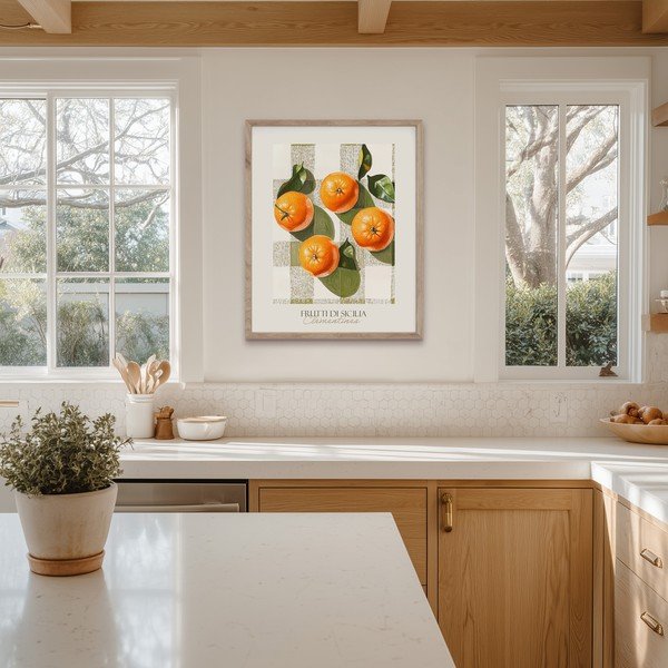 Tiskana slika z okvirjem 40x50 cm Mandarines  – Styler-image-3