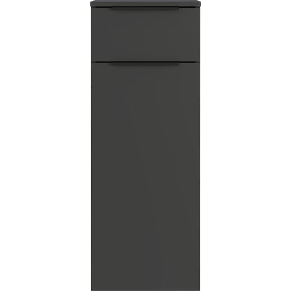 Antracitno siva visoka stenska kopalniška omarica 36x93 cm Crandon – Germania