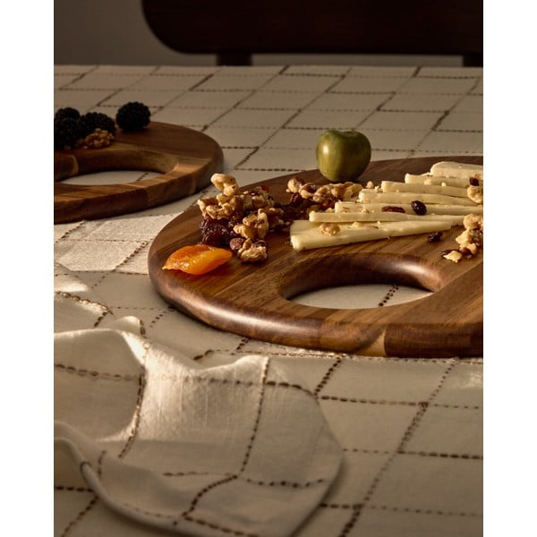 Servirna lesena deska ø 30,5 cm Klot – Kave Home-image-3