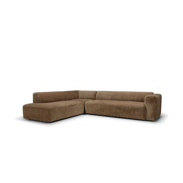 Rjava žametna kotna sedežna garnitura (levi kot) Annie – Sits-image-4