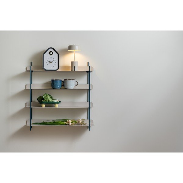 Črna/siva večnivojska kovinska polica 60 cm Reina Cuatro – PT LIVING-image-1