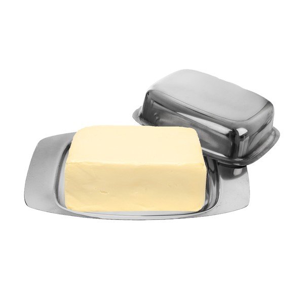 Posoda za maslo iz nerjavečega jekla v srebrni barvi – Orion-image-1
