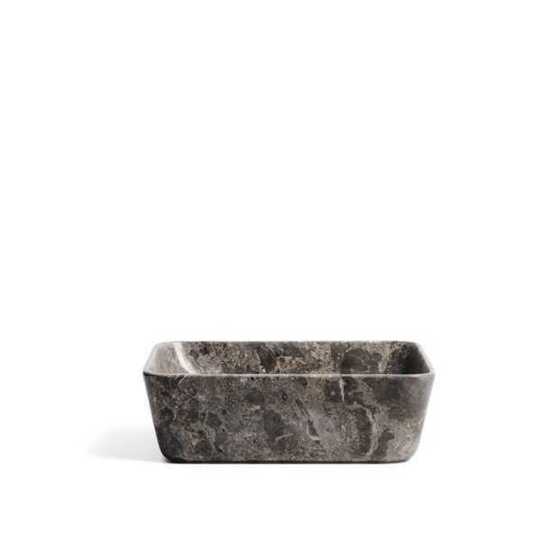 Siv kamnit umivalnik 40x40 cm Darnen – Kave Home