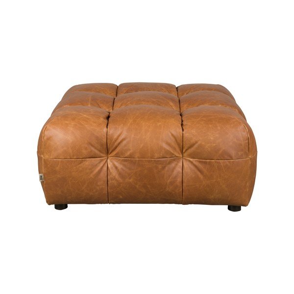 Usnjen modularni otoman v konjak rjavi barvi Hackman – Dutchbone