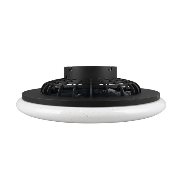 Mat črna LED stropna svetilka Stralsund – Trio-image-4