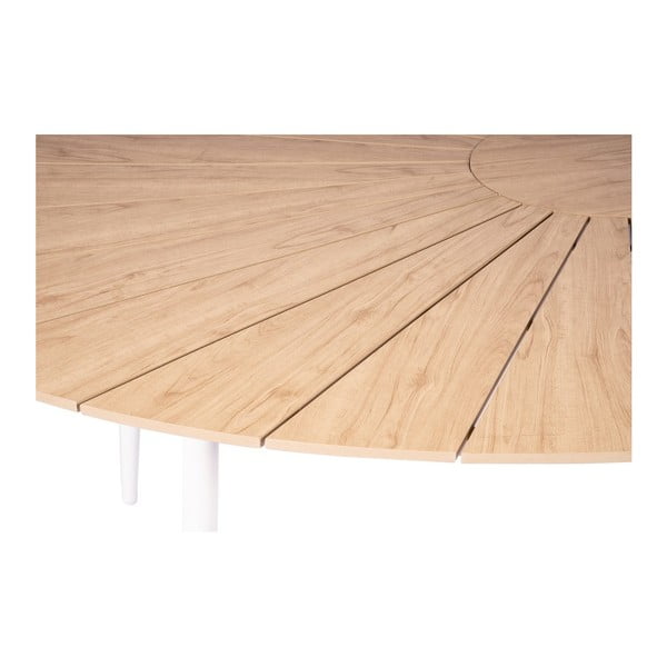 Komplet 4 belih jedilnih stolov Jaanna in mize Marienlist v naravni barvi - Bonami Essentials-image-2