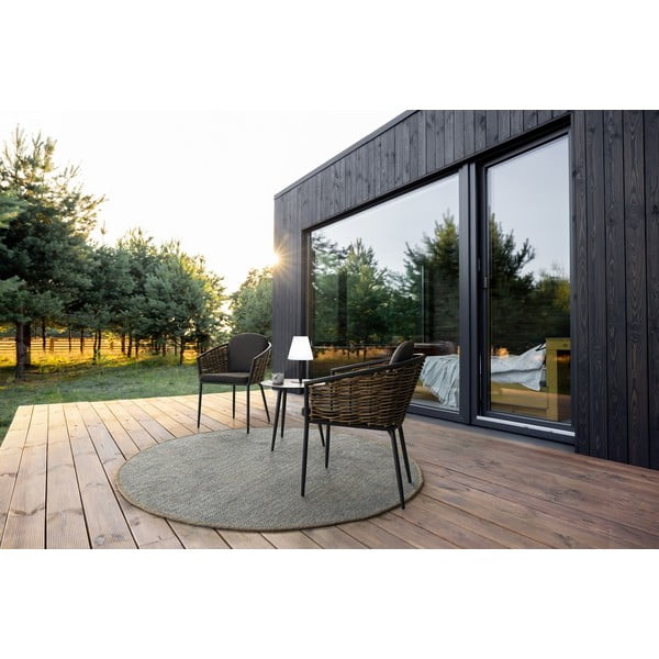 Aluminijasta okrogla vrtna mizica ø 50 cm Ridley   – Bizzotto-image-1