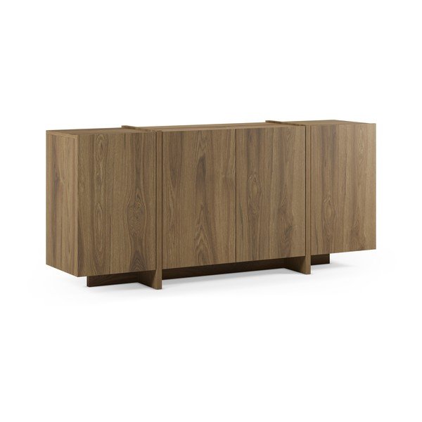Komoda v hrastovem dekorju v naravni barvi 180x79x40 cm Volia – Marckeric