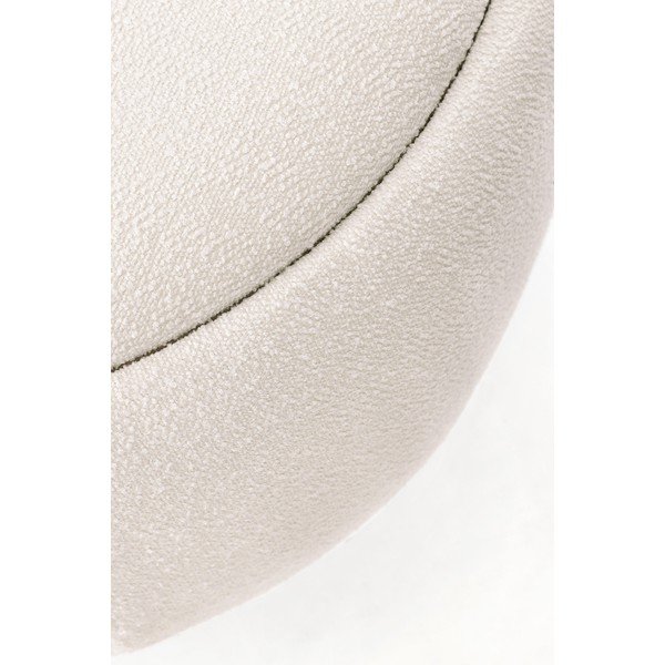 Kremno bel tabure iz tkanine bouclé Irisha – Bizzotto-image-4