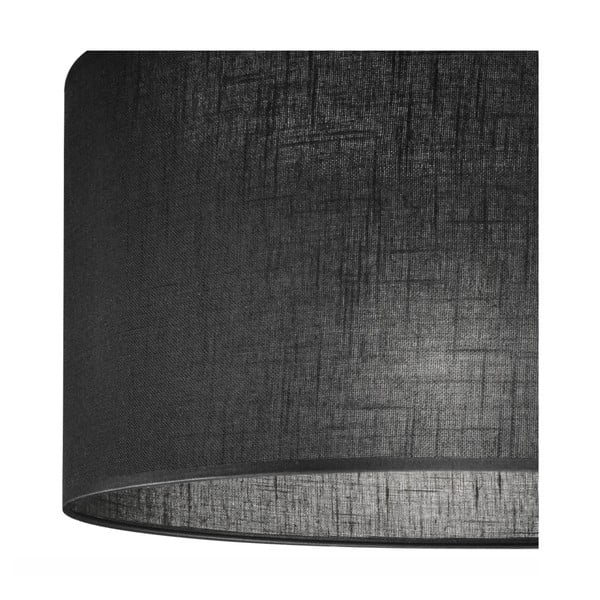 Črna viseča svetilka s tekstilnim senčnikom ø 35 cm Vivian – LAMKUR-image-4