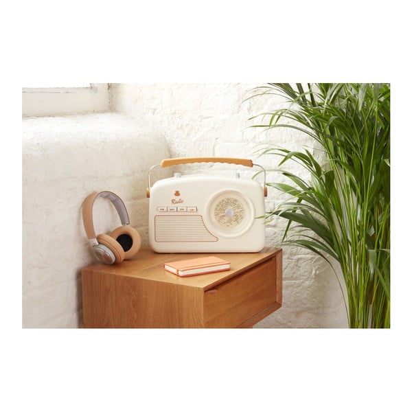 Krem-bel radio GPO Rydell Nostalgic Dab Radio Cream-image-2