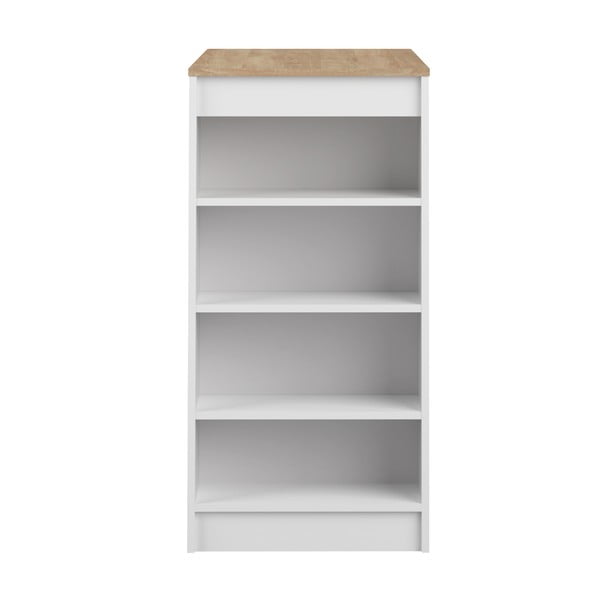 Bela barska miza s ploščo v hrastovem dekorju 115x50 cm Aravis - TemaHome -image-3
