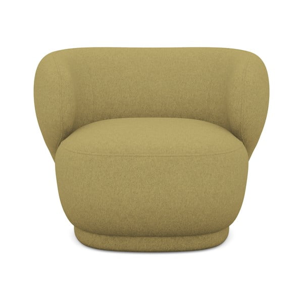 Gorčično rumen fotelj Hina – Makamii-image-1