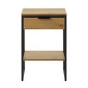 Stranska mizica v hrastovem dekorju 30x40 cm Cesura – Unique Furniture