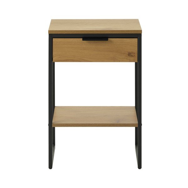 Stranska mizica v hrastovem dekorju 30x40 cm Cesura – Unique Furniture