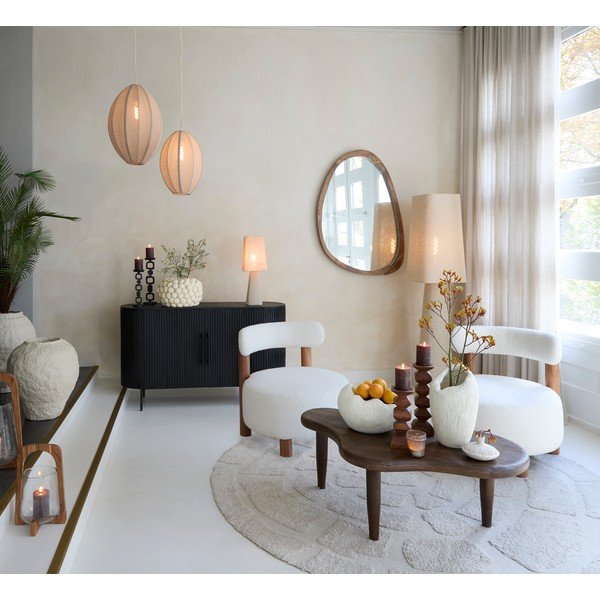 Klubska mizica iz masivnega manga v temni naravni barvi 64x102 cm Canzo – Light & Living-image-2