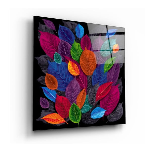 Steklena slika Insigne Colored Leaves, 60 x 60 cm