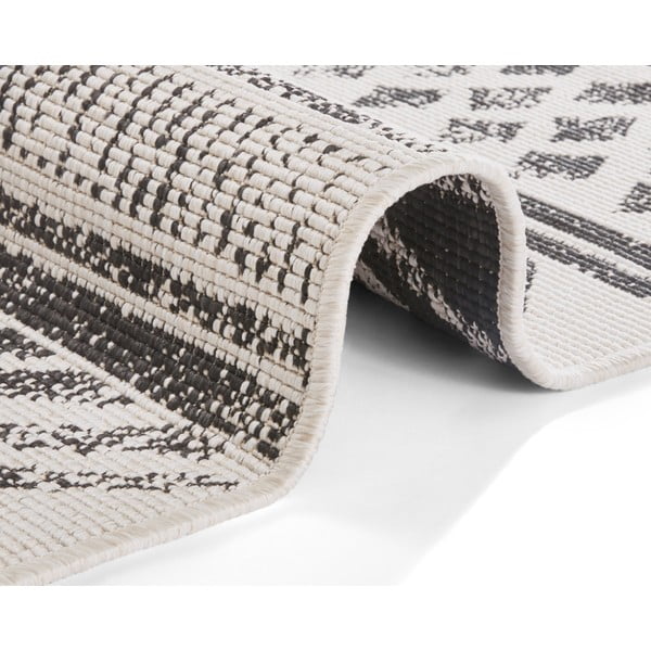 Črno-krem zunanja preproga NORTHRUGS Biri, 120 x 170 cm-image-2