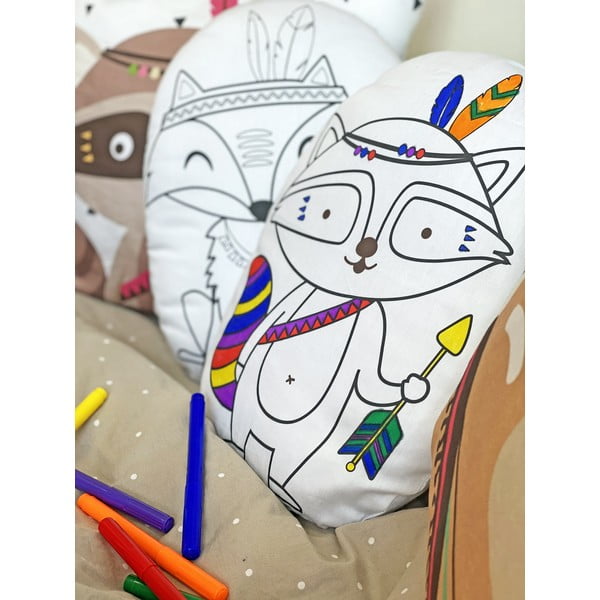 Prevleka za blazino iz bombažnega satena Butter Kings Indian Racoon-image-2