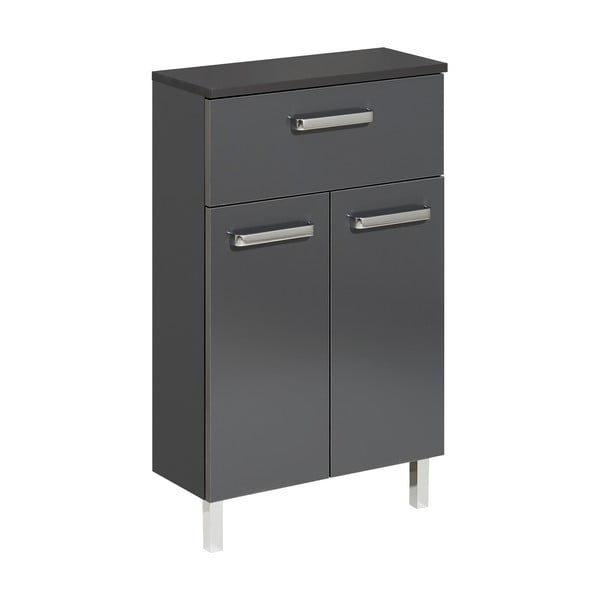 Temno siva nizka kopalniška omarica 50x81 cm Set 311 - Pelipal