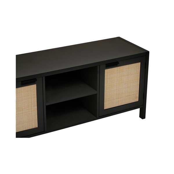 Črna TV omarica 120x52x38 cm Sherman – Premier Housewares-image-4