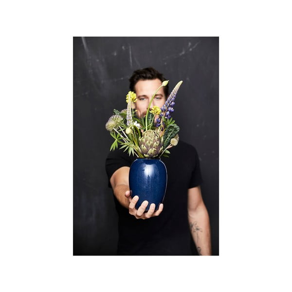 Temno modra vaza iz kamenine (višina 20 cm) Gastro Blue – Bitz-image-4