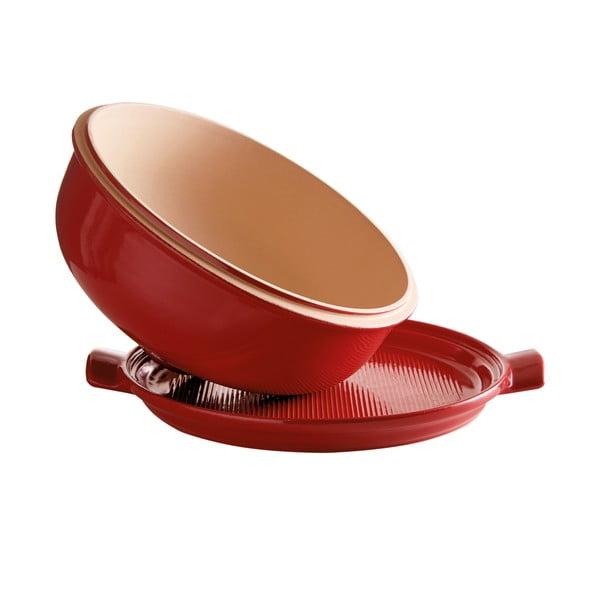 Rdeč keramičen okrogli pekač za kruh Emile Henry, ⌀ 28,5 cm-image-3