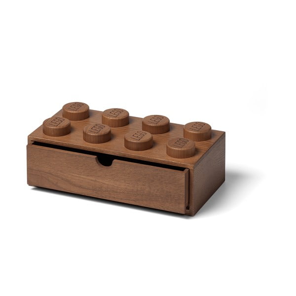 Otroška škatla za shranjevanje iz temno obarvanega hrasta LEGO® Wood