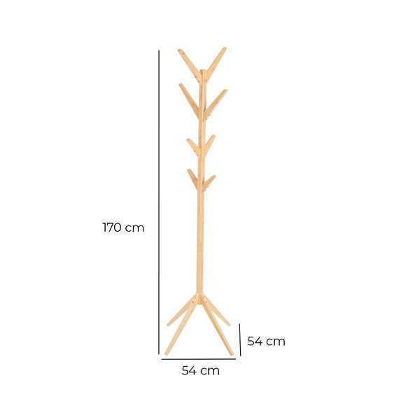 Bambusov obešalnik v naravni barvi – Casa Selección-image-1