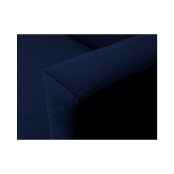 Temno modra žametna zofa Windsor & Co Sofas Neptune, 145 cm-image-4
