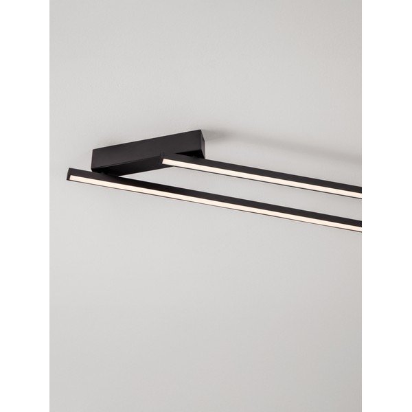 Mat črna aluminijasta LED zatemnitvena stropna svetilka 4x309 cm Briana – Nova Luce-image-3
