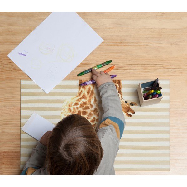 Podloga za pisalno mizo Little Nice Things Giraffe, 55 x 35 cm-image-1
