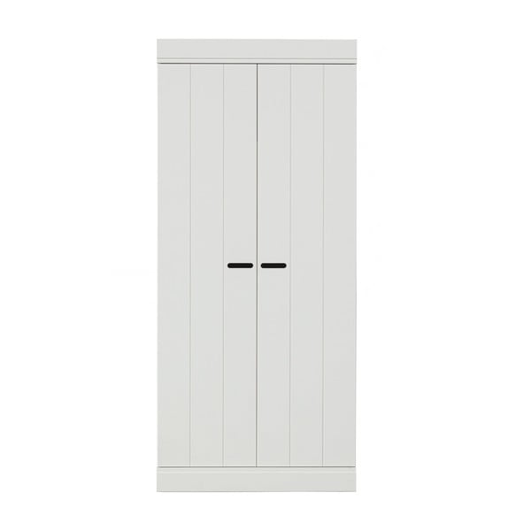 Bela garderobna omara iz masivnega bora 77x175 cm Connect – WOOOD